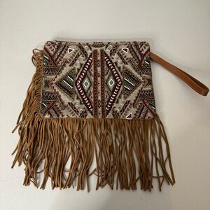 Rebecca Minkoff Bohemian Fringe Clutch - Multicolor‎